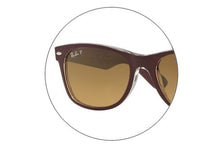 Lade das Bild in den Galerie-Viewer, Ersatzgläserpaar der RB2132-6054M2x55x-gradient-brown-polar