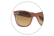 Lade das Bild in den Galerie-Viewer, Ersatzgläserpaar der RB2132-614585x52_55x-brown-gradient-dark-brown