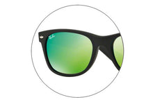 Lade das Bild in den Galerie-Viewer, Ersatzgläserpaar der RB2132-622-19x52_55x-grey-mirror-green