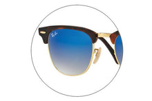 Lade das Bild in den Galerie-Viewer, Ersatzgläserpaar der RB3016-990-7QX49_51X-blue-flash-gradient